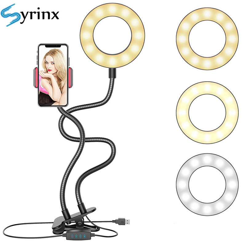 Office Youtuber - 2024 Selfie Ring Light z elastycznym