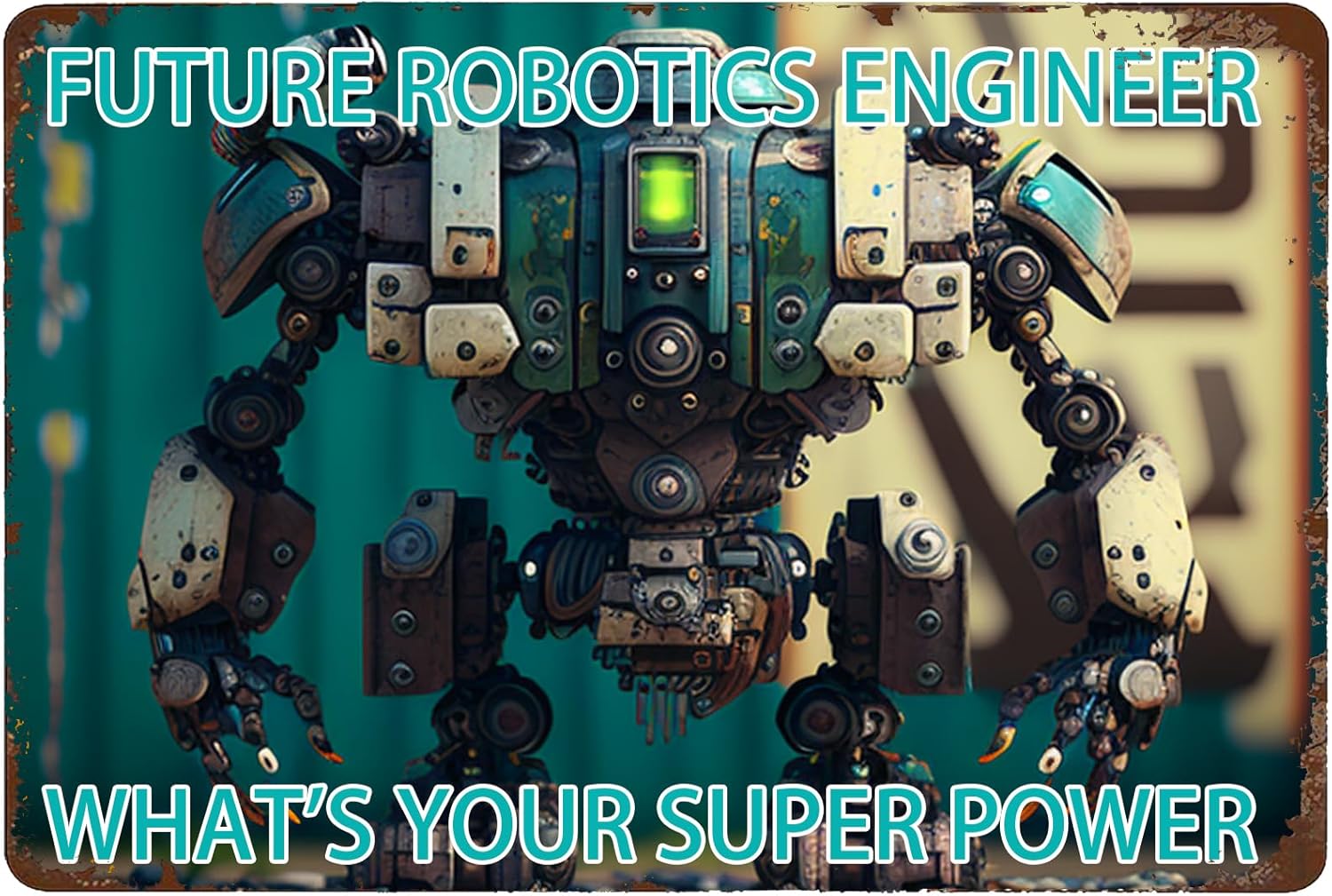 Tech Office Engineer - 1p, Metalowy Znak „Inżynier Robotyki” -