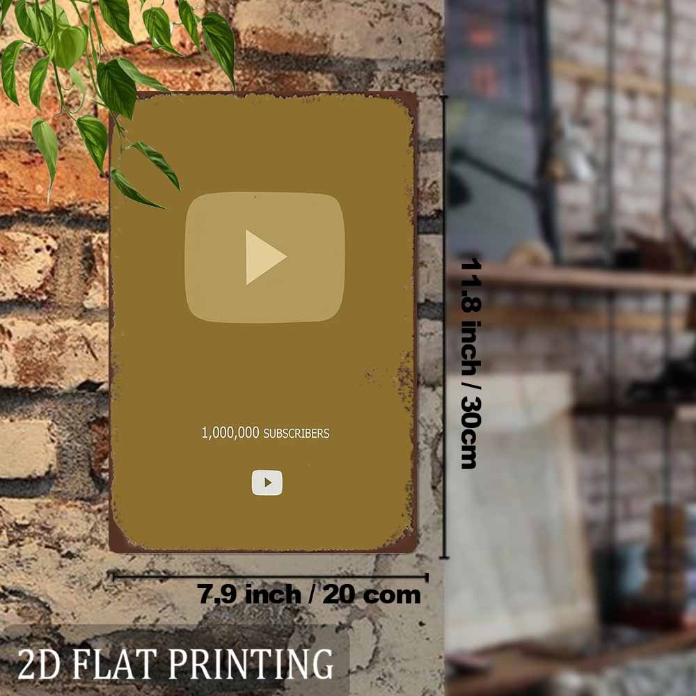 Retro Metalowy Znak 2D Płaski  – Office Youtuber recenzja i cena